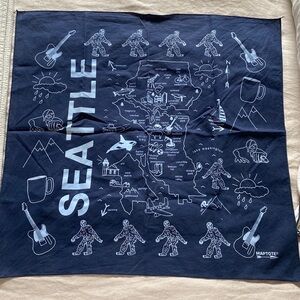 Seattle Navy Cotton Bandana